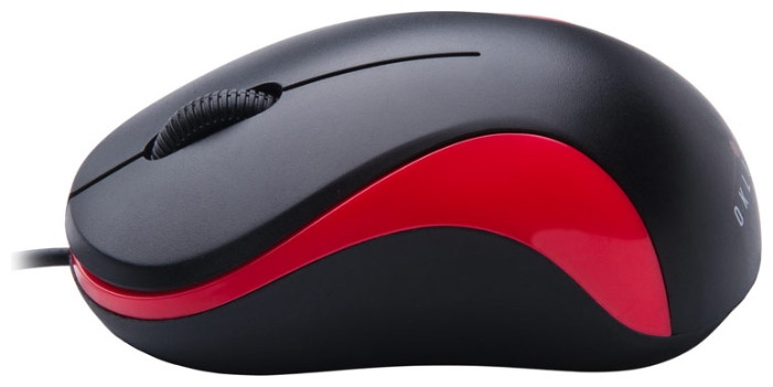 Oklick 115S Optical Mouse for Notebooks Black-Red USB