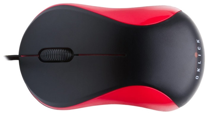 Oklick 115S Optical Mouse for Notebooks Black-Red USB