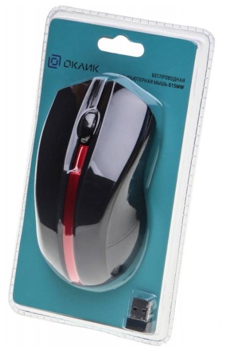 Мышь Oklick 615MW Black-Red USB