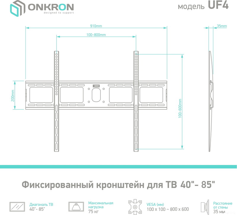 Кронштейн Onkron UF4