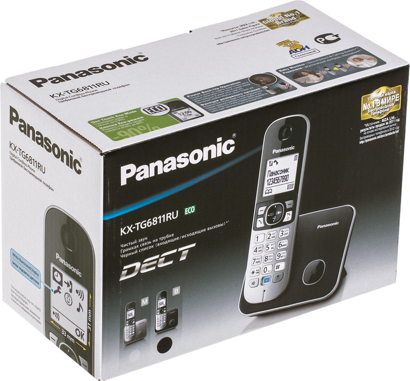 Радиотелефон Panasonic KX-TG6811 B