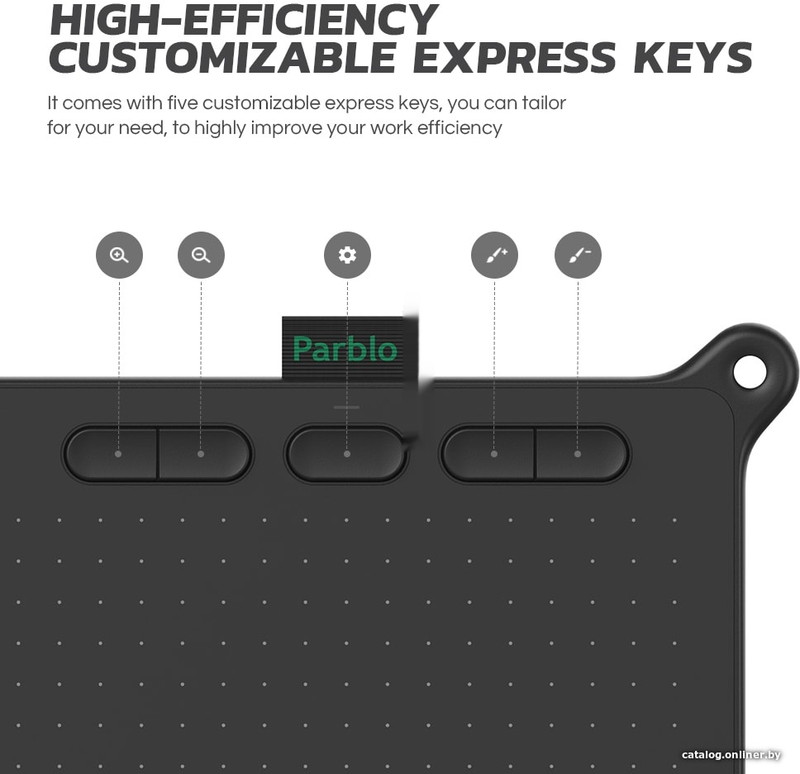 Графический планшет Parblo Ninos S (черный)