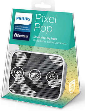 Портативная акустика Philips PixelPop (Grey)