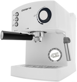 Рожковая помповая кофеварка Polaris PCM 1527E Adore Crema (белый) - фото
