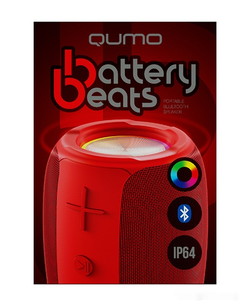 Беспроводная колонка Qumo BatteryBeats (красный) - фото2