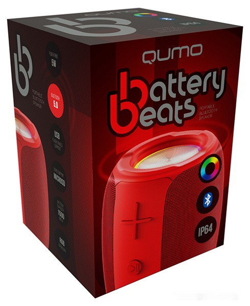 Беспроводная колонка Qumo BatteryBeats (красный)