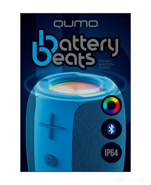 Беспроводная колонка Qumo BatteryBeats (синий)