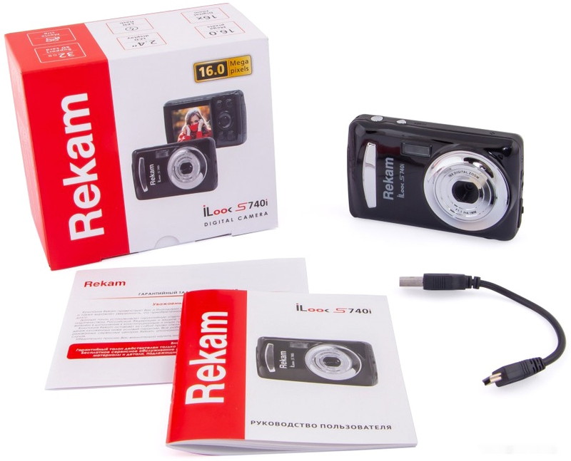 Фотоаппарат REKAM iLook S740i (темно-серый)