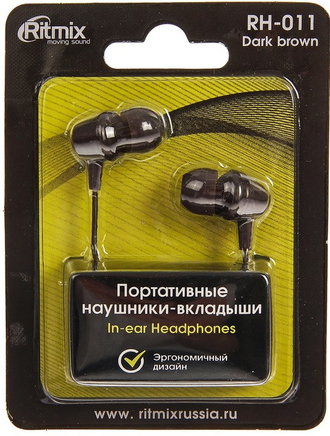 Наушники Ritmix RH-011 (Dark Brown)