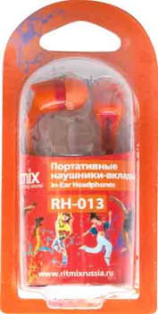 Наушники Ritmix RH-013 (Orange/Red) - фото2