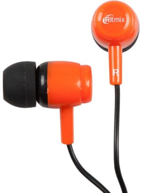 Наушники Ritmix RH-020 (Black/Orange)