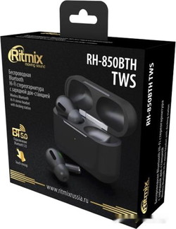 Наушники Ritmix RH-850BTH TWS (черный) - фото2