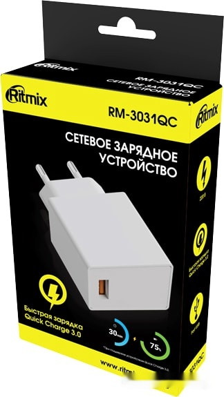 Сетевое зарядное Ritmix RM-3031QC