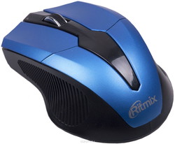 Мышь Ritmix RMW-560 (Black-Blue) - фото