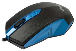 Мышь Ritmix ROM-202 Black-Blue USB - фото