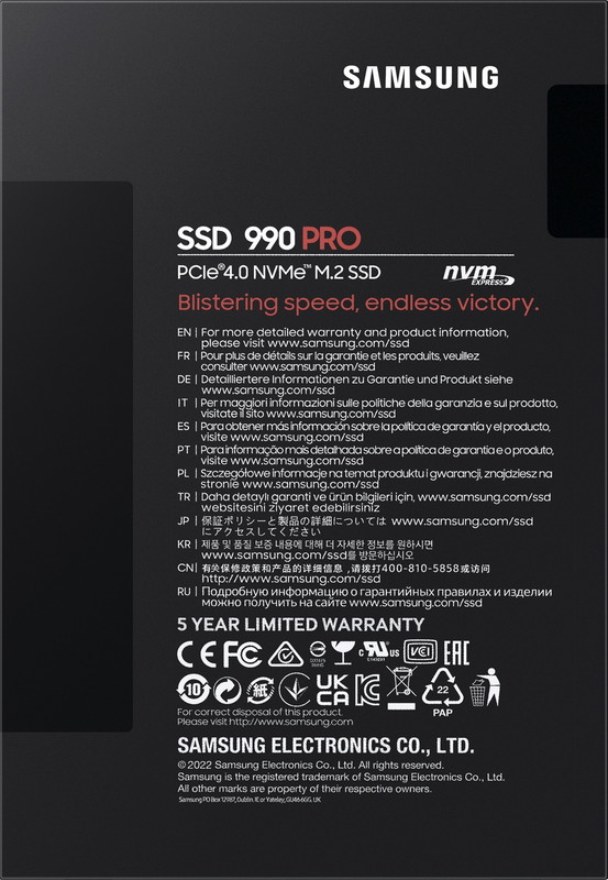 SSD Samsung 990 Pro 2TB MZ-V9P2T0BW