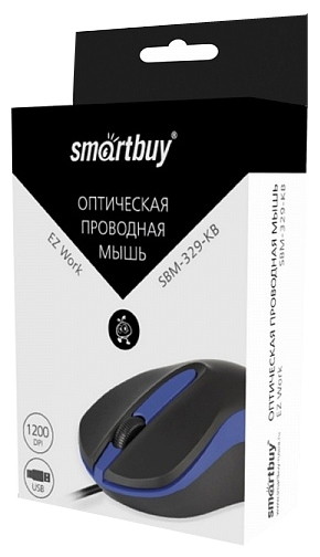 Мышь SmartBuy SBM-329-KB Black-Blue USB