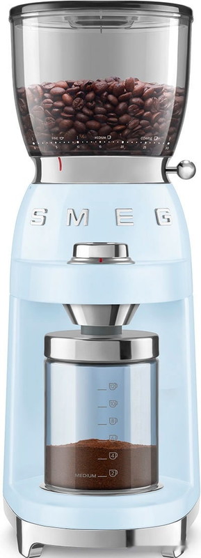 Электрическая кофемолка Smeg CGF01PBEU (пастельный голубой)