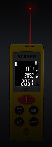 Лазерный дальномер STAYER LDM 40