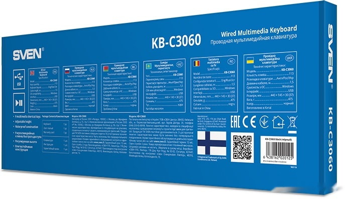 Клавиатура Sven KB-C3060
