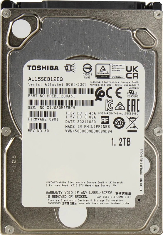 Жесткий диск Toshiba AL15SEB12EQ 1.2TB