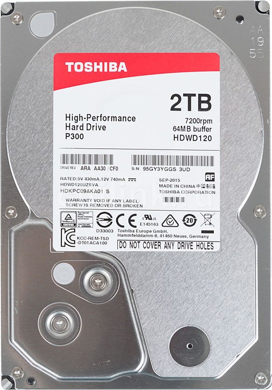 Жесткий диск Toshiba P300 2TB