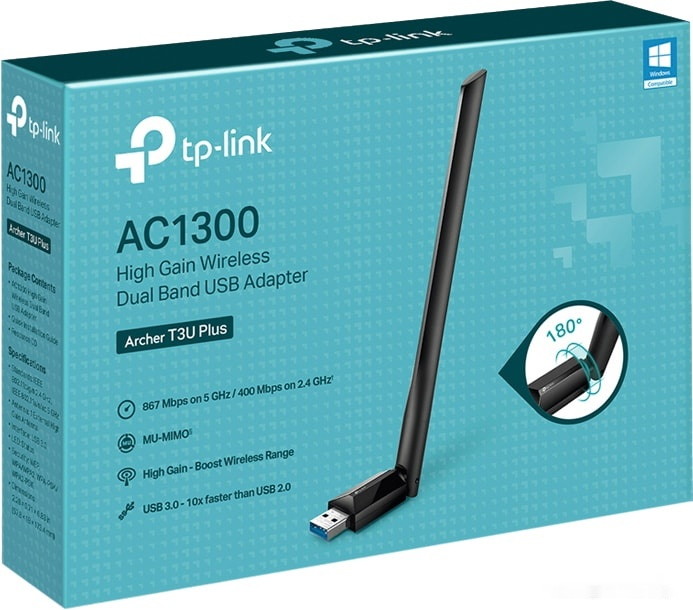 Wi-Fi адаптер TP-Link Archer T3U Plus