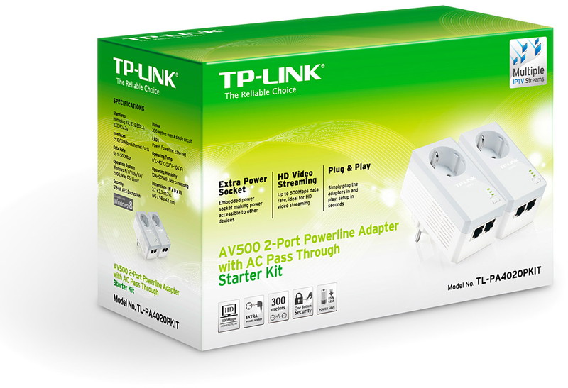 Powerline-адаптер TP-Link TL-PA4020PKIT