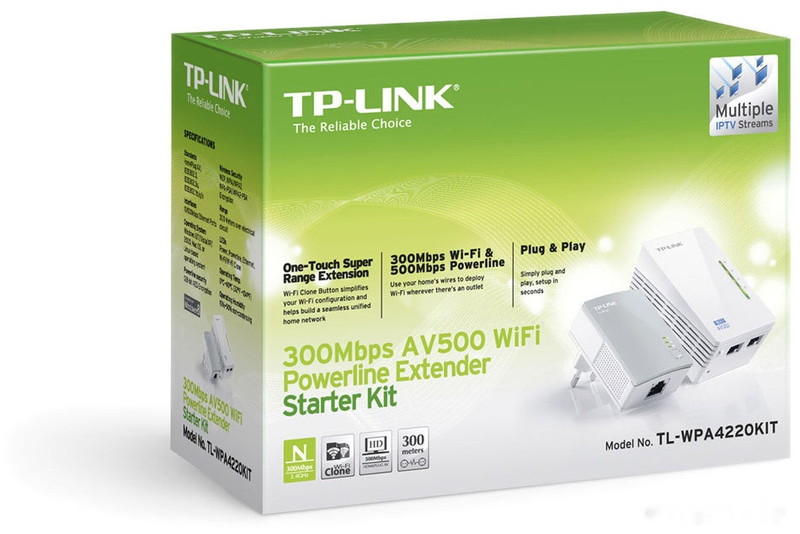 Комплект powerline-адаптеров TP-Link TL-WPA4220 KIT V1