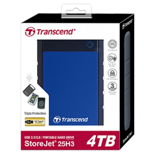 Жесткий диск Transcend StoreJet H3B 4TB