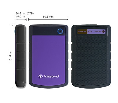 Жесткий диск Transcend StoreJet H3B 4TB