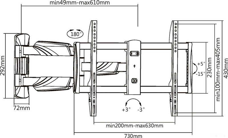 Кронштейн Ultramounts UM909 (черный)