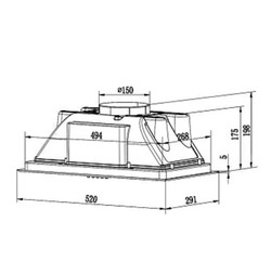 Кухонная вытяжка Weissgauff Box 850 BL - фото2