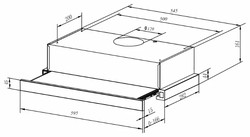 Вытяжка Weissgauff TEL 06 1M WH - фото2