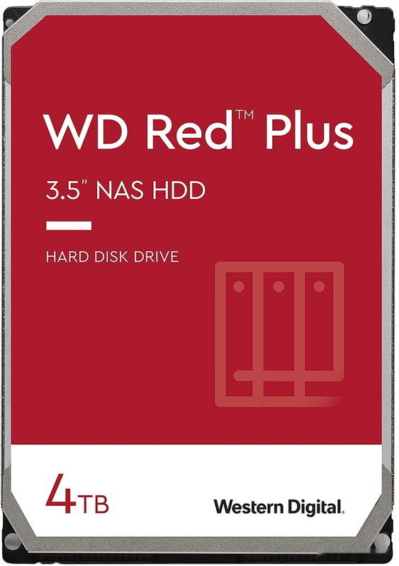 Жесткий диск Western Digital Red Plus 4TB WD40EFZX