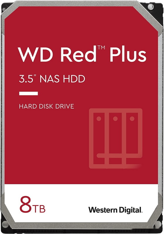 Жесткий диск Western Digital Red Plus 8TB WD80EFBX