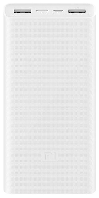 Портативное зарядное устройство Xiaomi Mi Power Bank 3 PLM18ZM USB-C 20000mAh (белый)