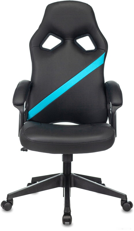 Кресло Zombie Driver (черный/голубой)