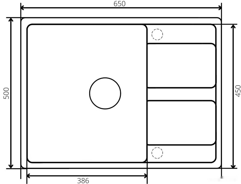 Кухонная мойка Zorg Apollo 65 (песчаный берег)